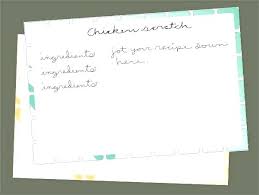 Customize 9 Recipe Card Templates Online Free Downloadable Cards
