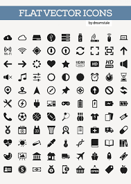 flat vector icons pack graphic design