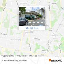 to chermside library by bus or train