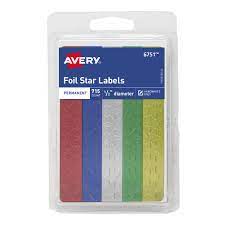 Amazon.com : Avery Foil Stars, 1/2
