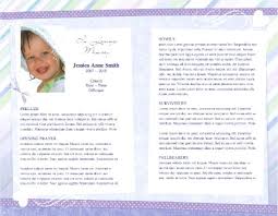 Child Funeral Template 8 Inside 2 Pages Free Brochure