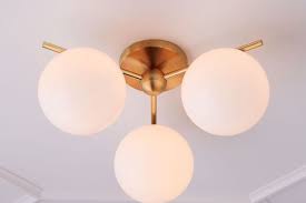 Our yerevan globe ceiling lights are. Best Modern Flush Mount Ceiling Light Fixtures Apartment Therapy