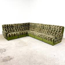 vintage velvet elemental sofa with