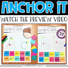 Interactive Alphabet Anchor Charts For Kindergarten