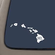 Giving either state the abbreviation of te would be confusing; Amazon Com Cmi Dd991w Hawaii With State Abbreviation Decal Sticker 5 5 Inches By 3 1 Inches Premium Quality White Vinyl Automotive