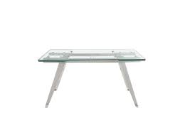 Extendible Dining Table With Tempered
