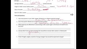 Weight and mass gizmo answer key fill online, printable, fillable, blank. Roller Coaster Physics Lab Questions Youtube