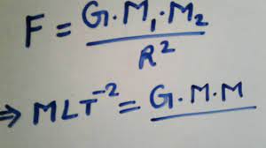 Dimensional formula of Gravitational constant - YouTube