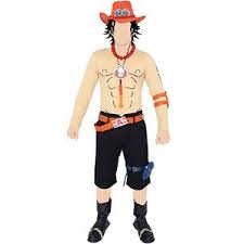 King of artists series the inspiration behind this figure pose is the powerful scene in the one piece anime series where portgas d. One Piece Portgas D Ace Costume Set Mens M Anime Toy Hobbysearch Anime Goods Store