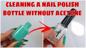 how to clean nail polish bottle without