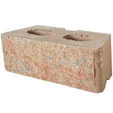 Pavestone Rockwall Large 6 In X 17 5 In X 7 In Palomino Concrete Retaining Wall Block