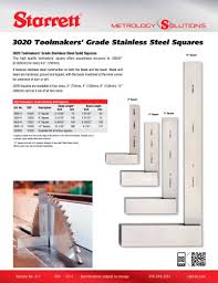 3020 toolmakers stainless steel squares