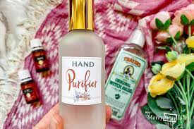 homemade natural hand purifying spray