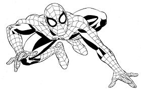 Tranh tô màu người nhện - Siêu nhân Spider Man đẹp nhất cho bé