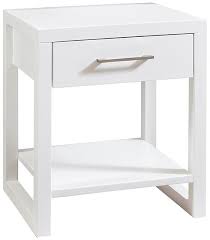 These 2 drawer nightstand features exciting and sophisticated patterns. White Watson 1 Drawer Nightstand