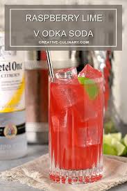 raspberry lime vodka soda creative