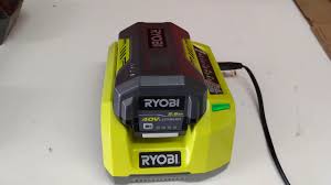 ryobi battery from the charger