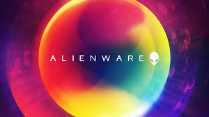 alienware logo colorful background 4k