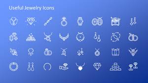useful slide of jewelry icons slidemodel
