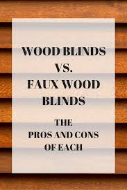 wood blinds vs faux wood blinds the