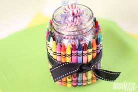 diy crayon jar teacher gift modern