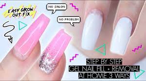 diy gel nail fill removal at home