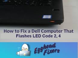 dell computer that flashes led code
