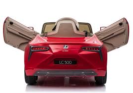 lexus lc500 electric toy car red