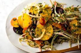 Roasted Beet Fennel And Orange Salad gambar png