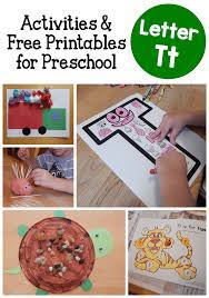 letter t activities for pre the