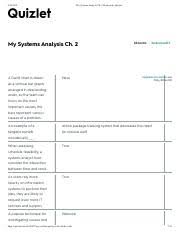 Quizlet Chpt 2 Pdf My Systems Analysis Ch 2 Flashcards