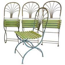 Art Deco Period Folding Garden Chairs