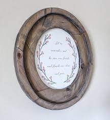 easy diy round picture frame or mirror