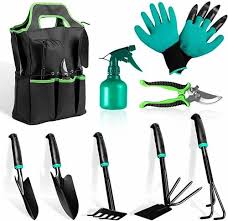 Green Garden Tool Kit For Gardening Purpose