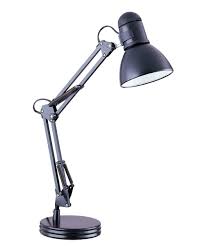 Extremely flexible swing arm 18 desk lamp which illuminates anywhere you desire by easily swinging up and down its arm and turning around its lampshade. Boston Harbor Swing Arm Adjustable Desk Lamp 60 W A19 Black City Mill