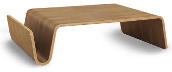 Low Bent Wood Coffee Table Modern