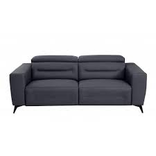 Arm Leather Tuxedo Rectangle Sofa