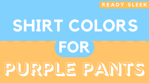 what color shirt goes with purple pants