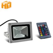 Us 12 6 30 Off Rgb Led Floodlight Ac85 265v With 24key Remote Controller Rgb Landscape Lighting Ip67 Waterproof Outdoor Flood Light In Floodlights