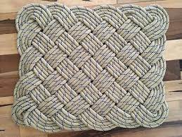 upcycled climbing rope rug door mat 19