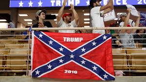 at a donald trump rally a confederate