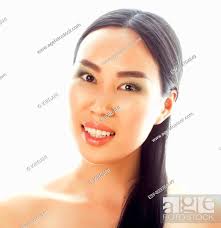asian woman beauty face closeup