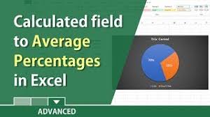 average percenes in excel with a