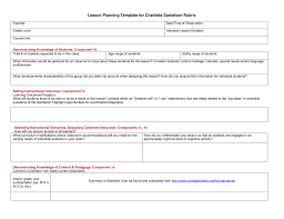 Time4learning offers its members tools and tips to make educating their child as simple as possible. Pre Observation Lesson Planning Template Aligned With Fft Rubric