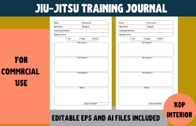 jiu jitsu training journal graphic by