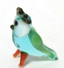 Glass Owl Miniature Little Glass Birds