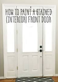 how to paint stained front door