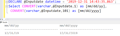 sql convert date formats and functions