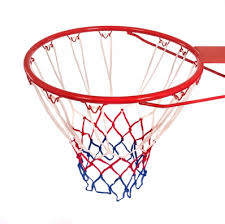 Red Basketball Hoop Rim And Net