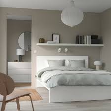 Ikea Malm Bed Frame White Bedroom